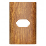 Placa P/ 1 Tomada Horizontal 4x2 - Novara Cumaru